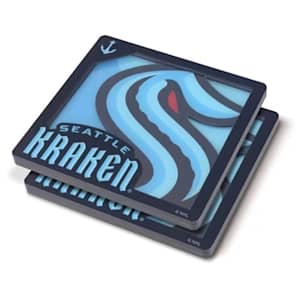 YouTheFan 3D Logo Series Coaster - Seattle Kraken