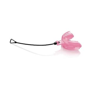 Pink Braces Mouth Guard With Strap - Junior