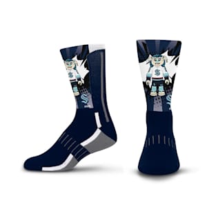 For Bare Feet Mascot Kapow Sock - Seattle Kraken - Youth
