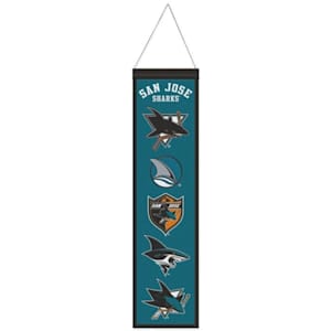 Wincraft Logo Evolution Wool Banner - San Jose Sharks