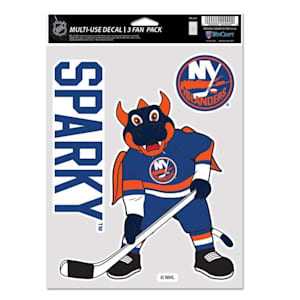 Wincraft Mascot Decal 3 Fan Pack - New York Islanders