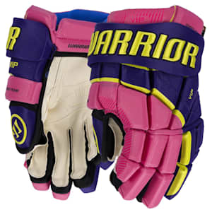 Warrior VIP 90s Color Pop Hockey Gloves - Junior