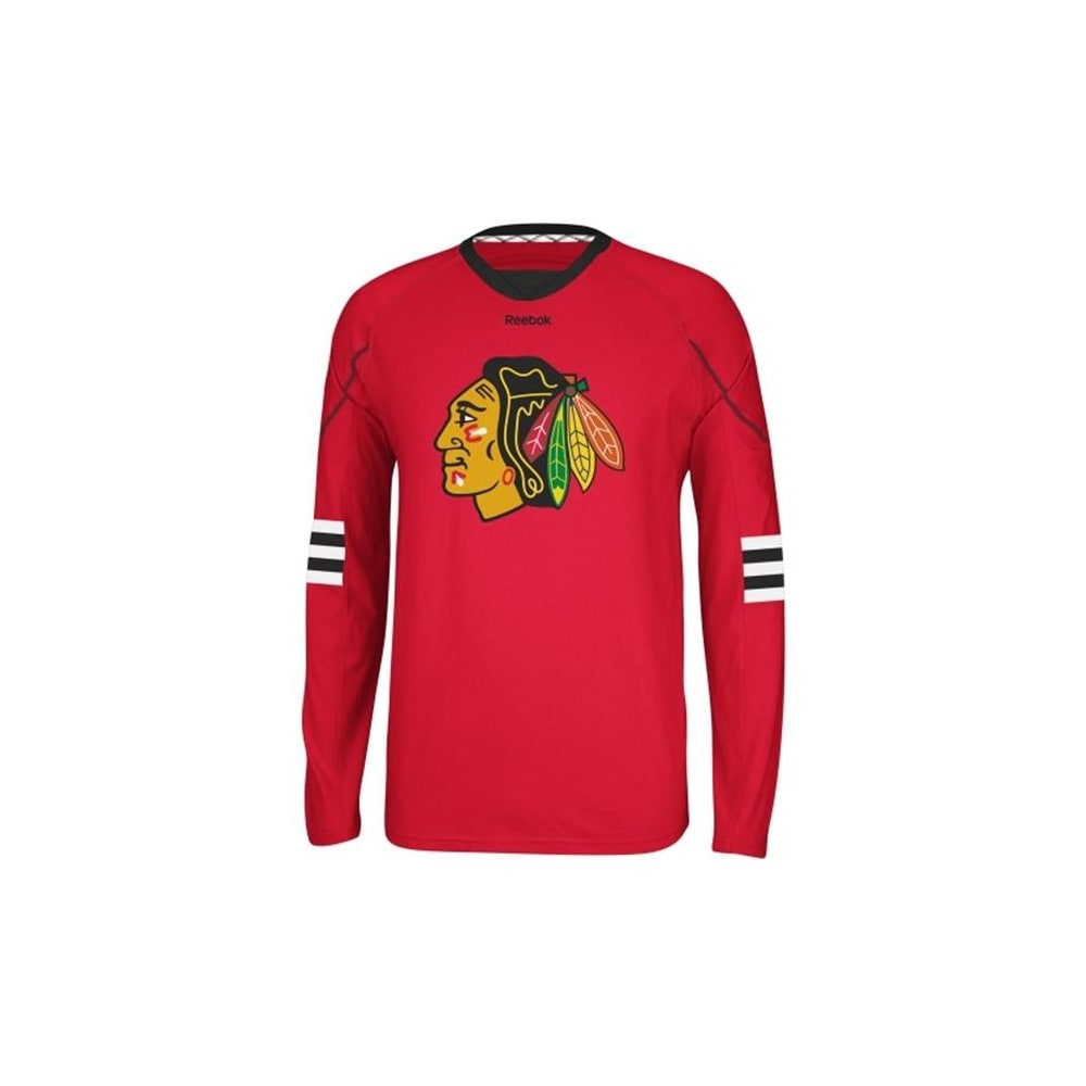 Reebok Chicago Blackhawks Jersey Long Sleeve Shirt Womens