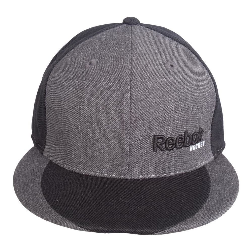 Reebok Perron Textured Flat Brim Fitted Hat Pure Hockey Equipment