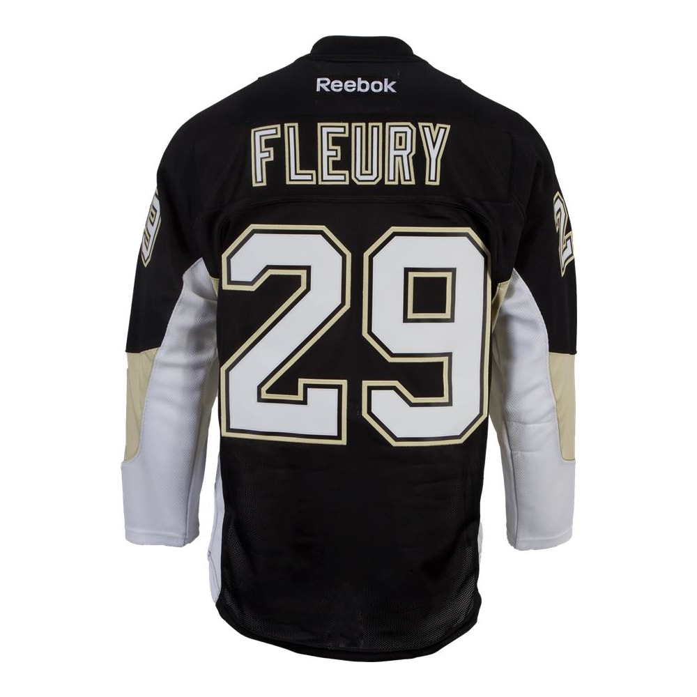 Reebok Marc Andre Fleury Pittsburgh Penguins Premier Jersey Home Dark Mens Pure Hockey Equipment