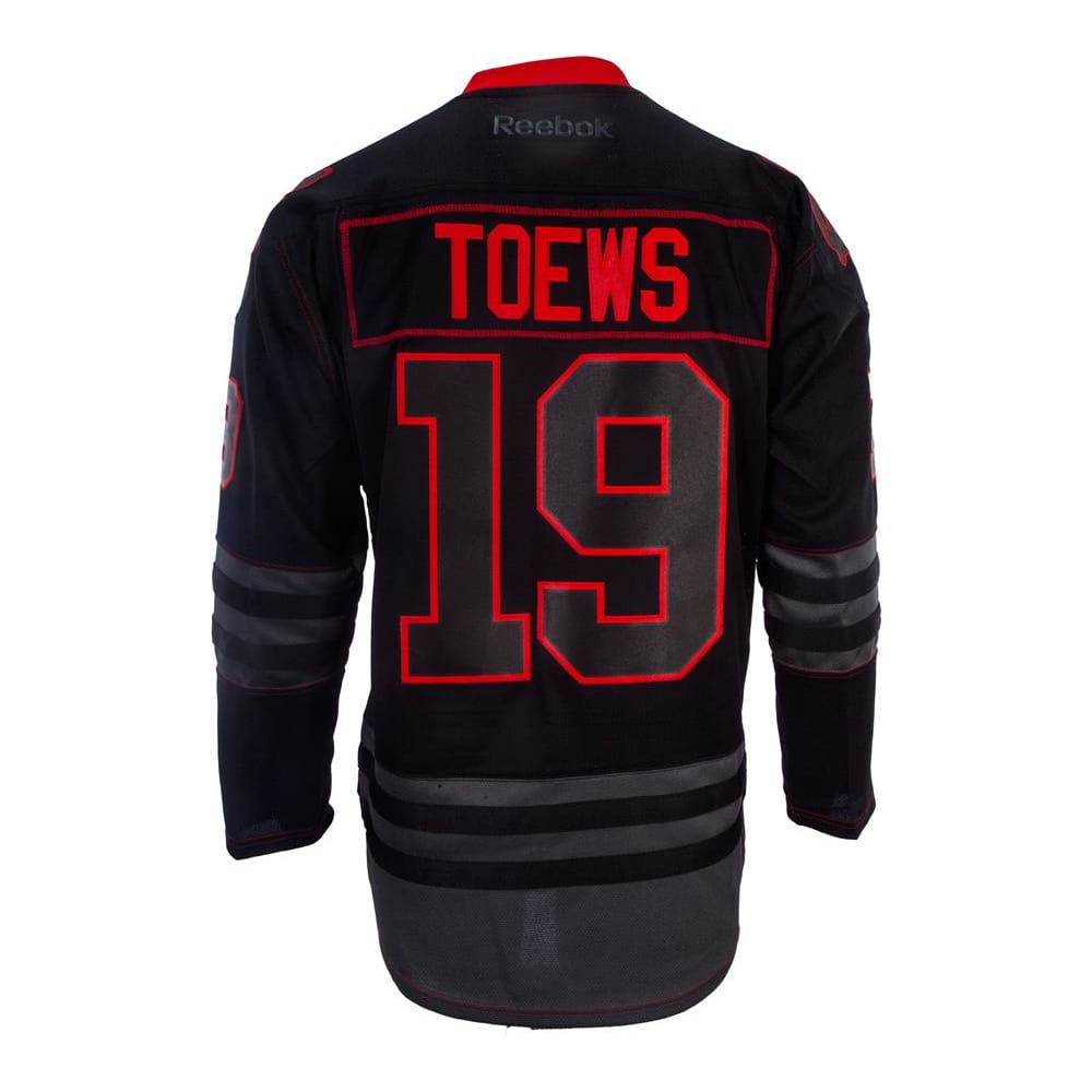 Reebok Jonathan Toews Chicago Blackhawks Black Ice Jersey Mens Pure Hockey Equipment