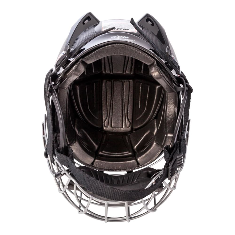 0820-C-FL40-S-B CCM FL 40 Ice Hockey Helmet Combo Black Size Small 