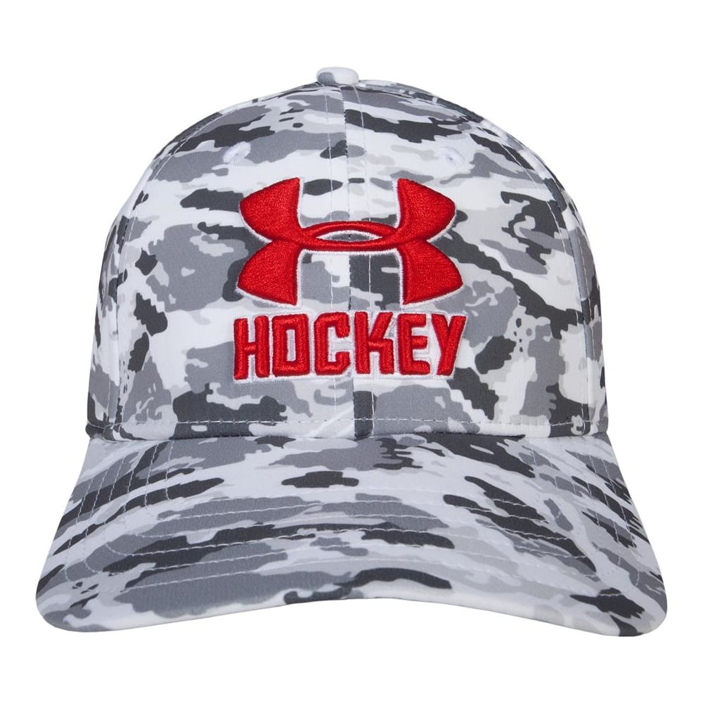 Under Armour Hockey Snow Camo Stretch Fitted Hat