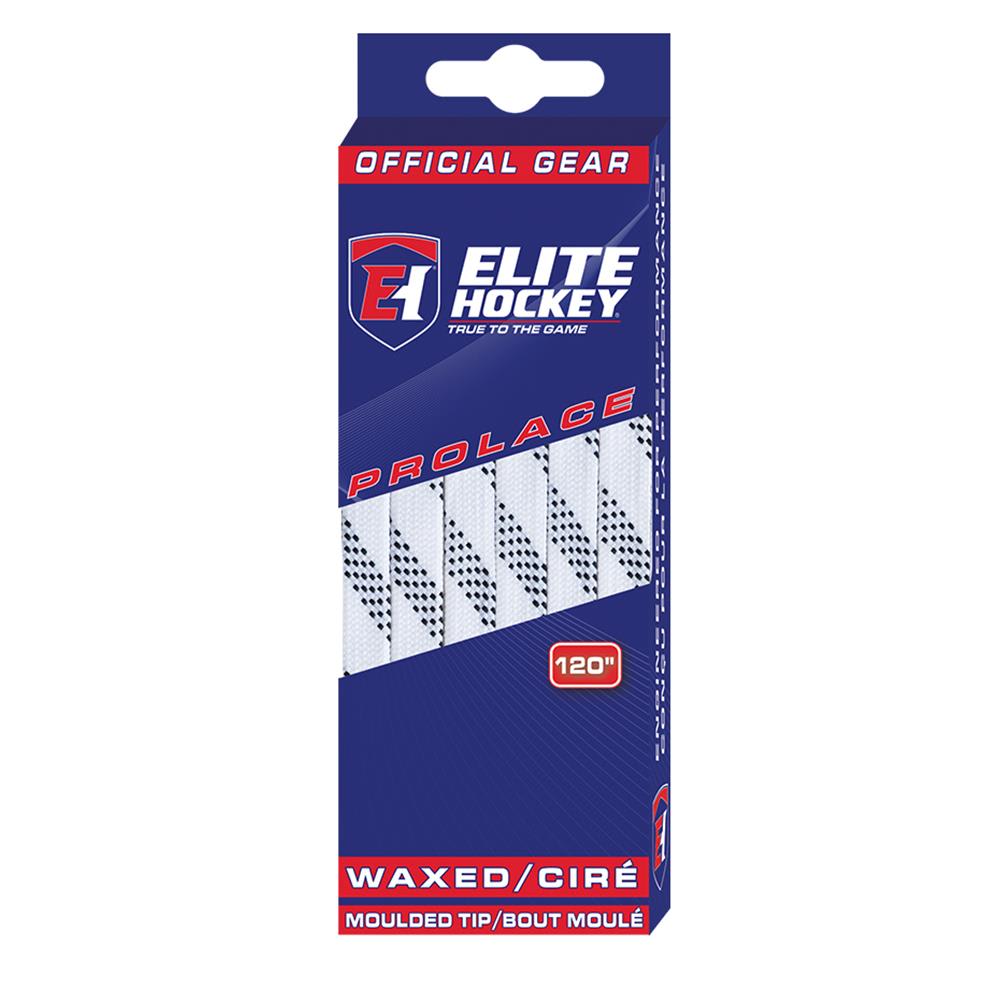 Black, 72 Elite Hockey Prolace Waxed Hockey Laces 