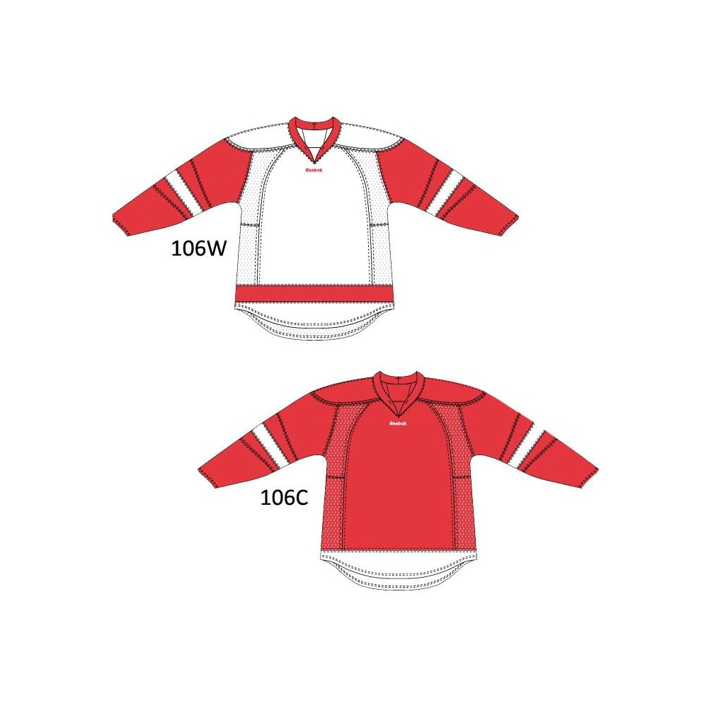 Reebok 25p00 gamewear hockey jersey new arrivals