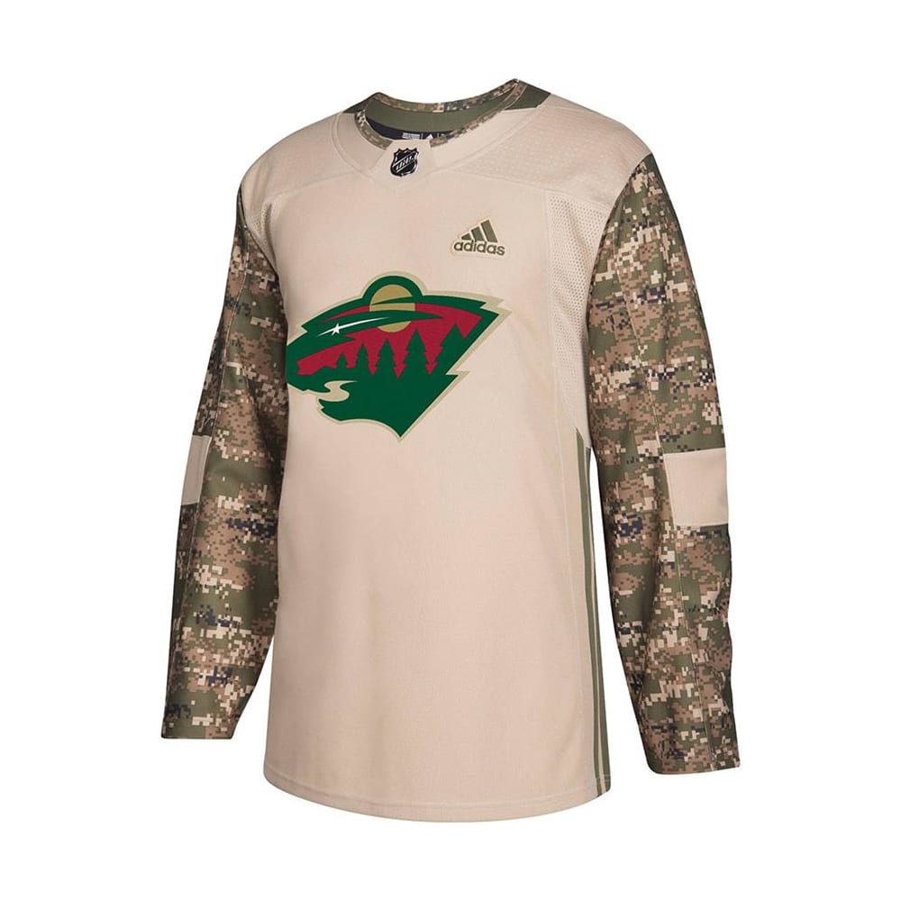 Minnesota wild camo jersey top