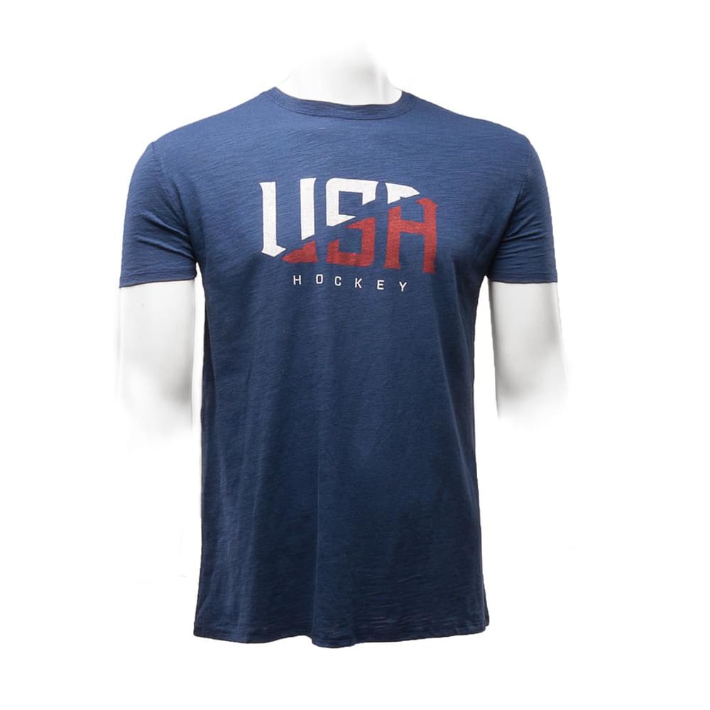 【HOCKEY】 PULL TEE NAVY Pure Hockey Pure Hockey All American Tee - Navy - Adult