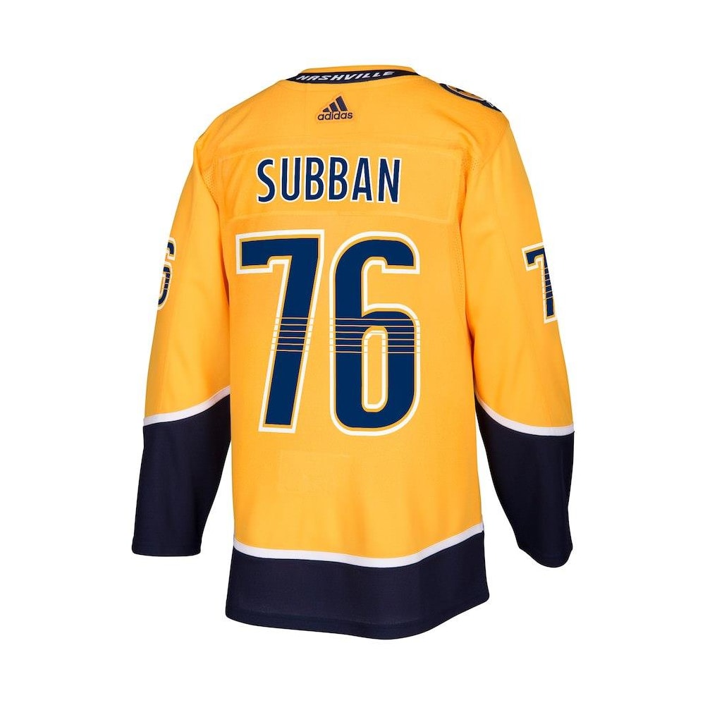 Adidas PK Subban Nashville Predators Authentic NHL Jersey Home Adult