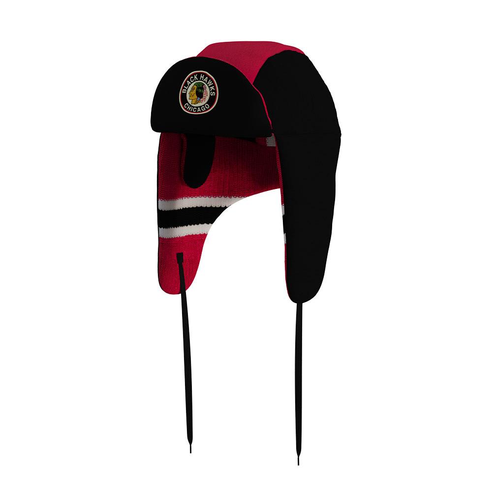 Blackhawks trapper hat deals