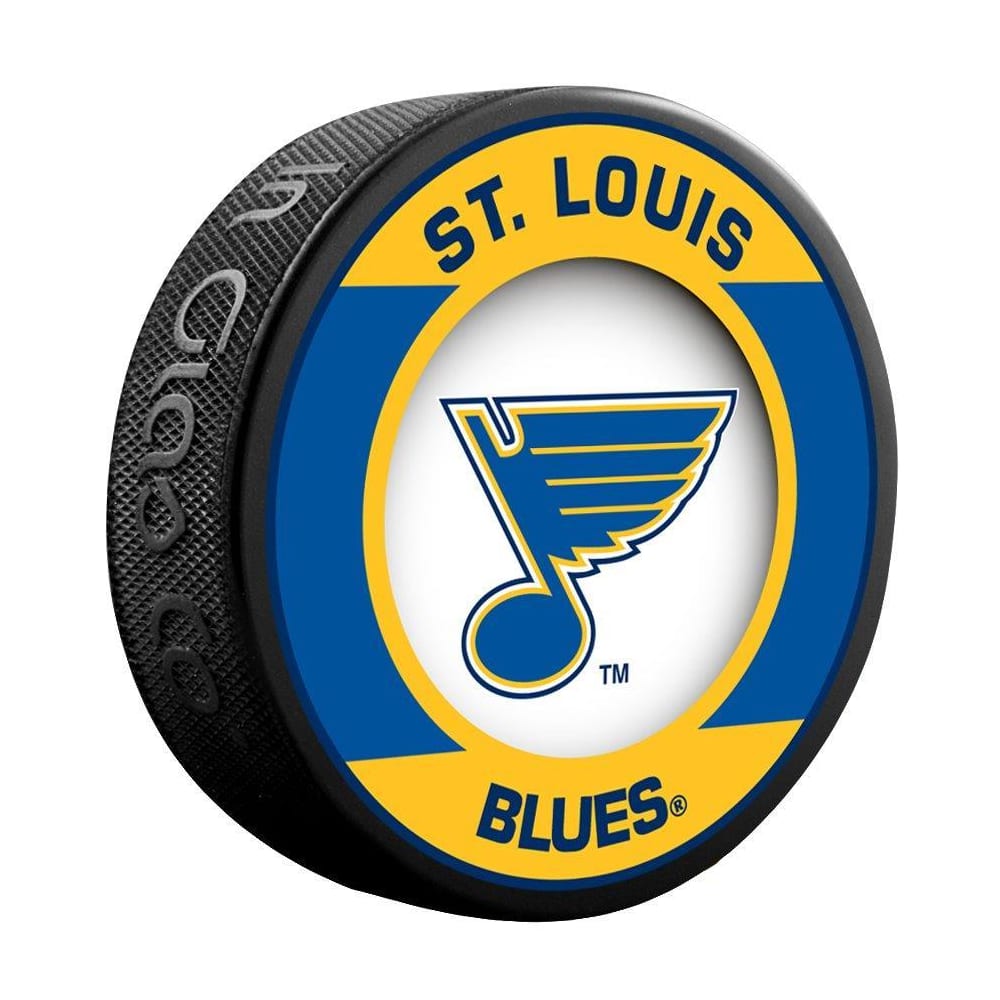 Fanatics Authentic Certified Louis Blues Unsigned InGlasCo 2019 Western Conference Champions Hockey Puck St 