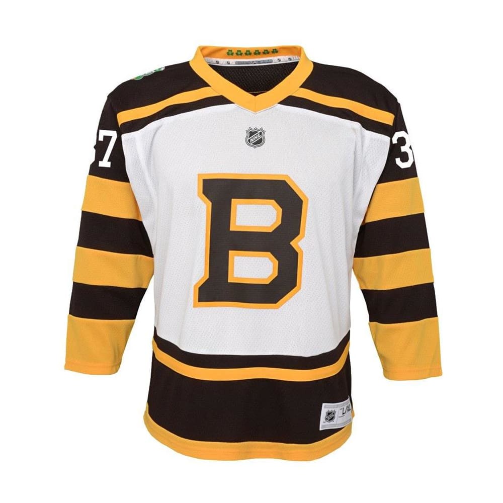 Outerstuff Boston Bruins 2019 Winter Classic Replica Jersey Patrice Bergeron Youth