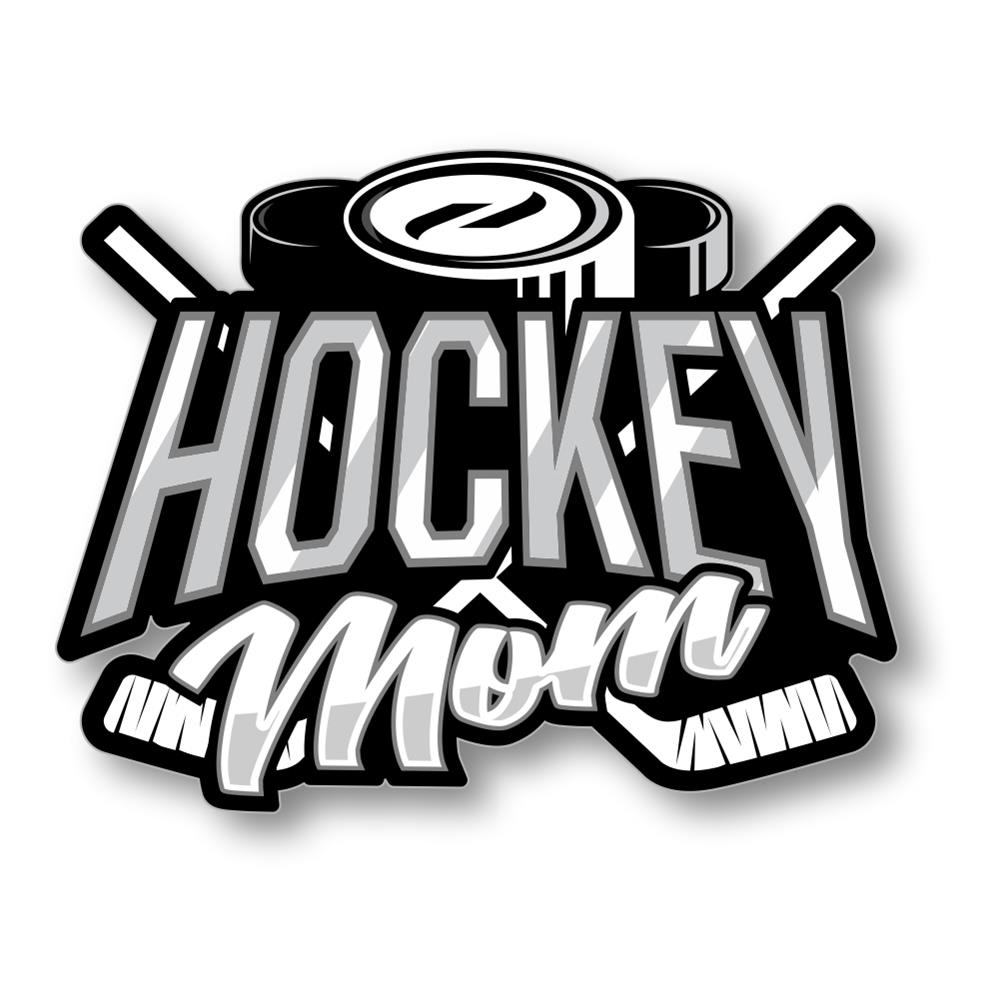 Field Hockey Mom Vinyl Decal Sticker - Black 5.1x3.5 Inch Car Window Decal