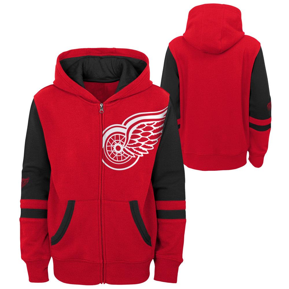 Detroit Red Wings Sweater NHL Ice Hockey CCM Apparel Men's Large 1/4 Zip  Fleece
