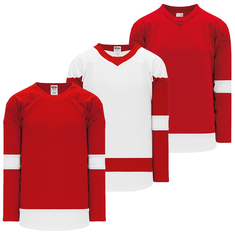 Athletic Knit H550B Gamewear Hockey Jersey - Detroit Red