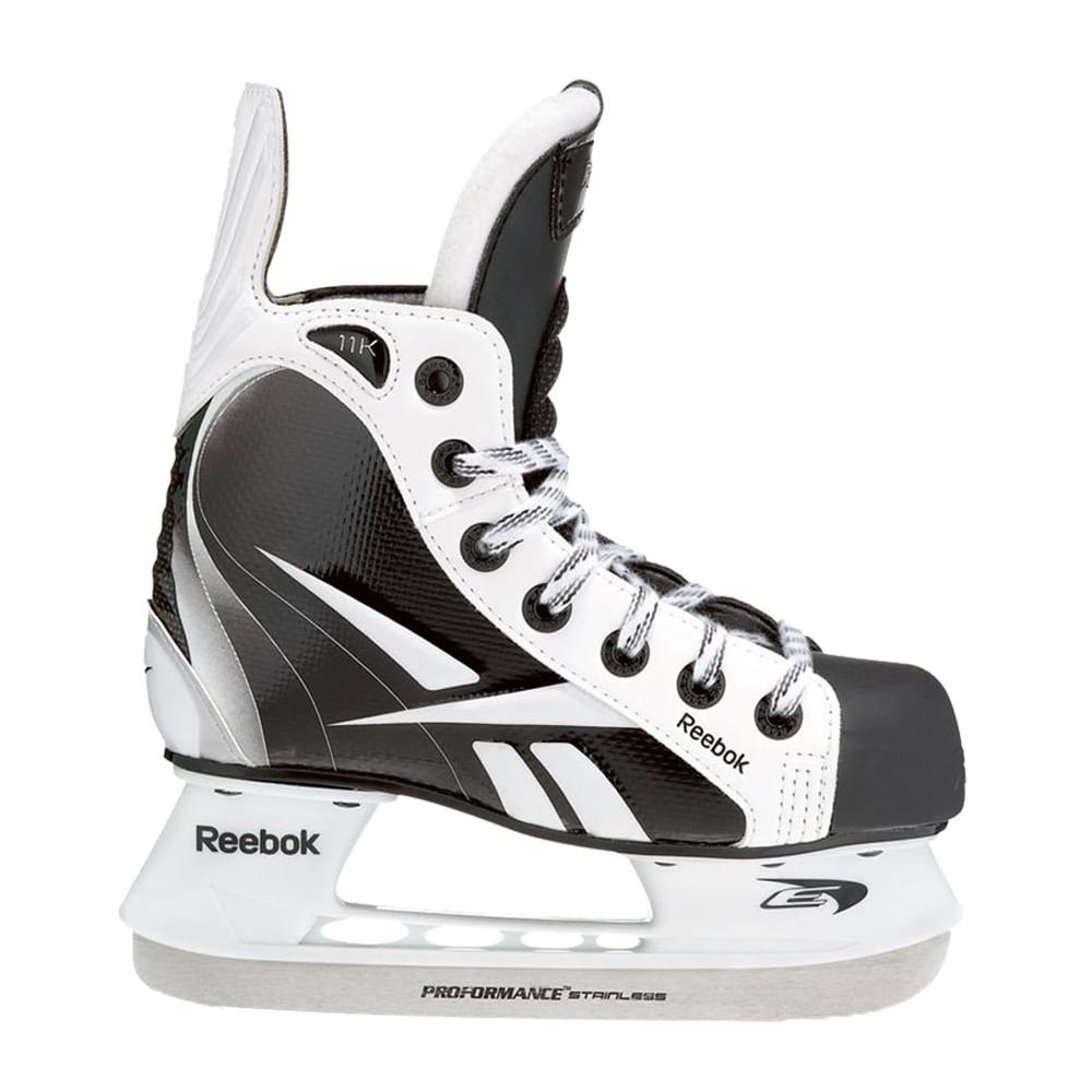 Reebok 11K White Pump Ice Skates Youth