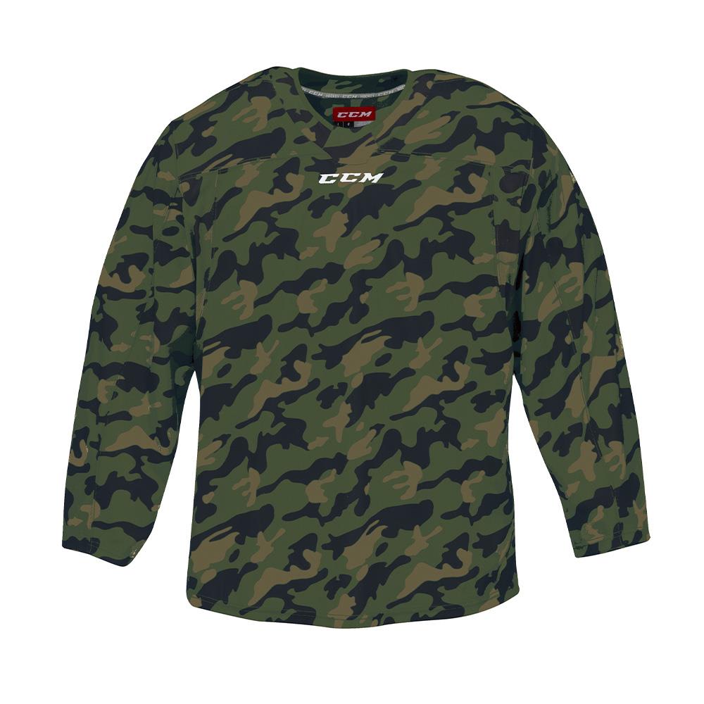 CCM 8000 Hockey Jersey Camo Green Jr L XL