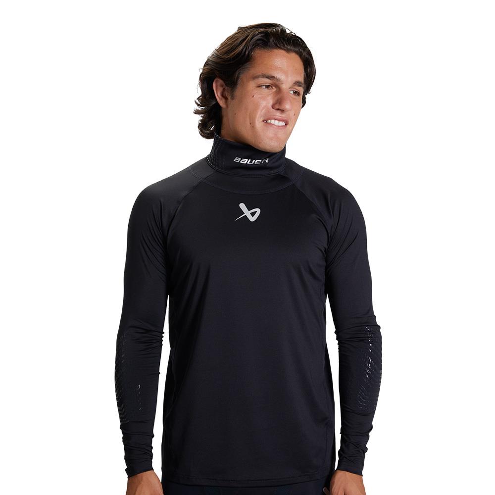 Bauer Neckprotect Long Sleeve Baselayer Top - Adult | Pure Hockey Equipment