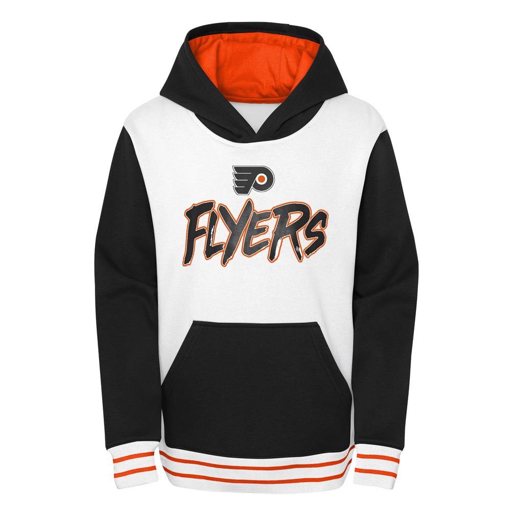 Outerstuff Reverse Retro Script Pullover Fleece Hoodie Philadelphia Flyers Youth