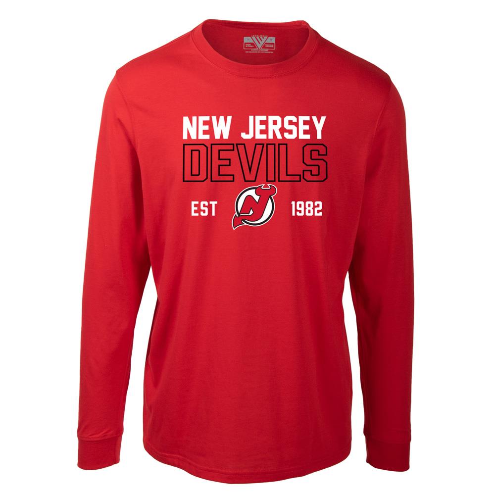 Levelwear Defined Oscar Long Sleeve Tee Shirt New Jersey Devils Adult