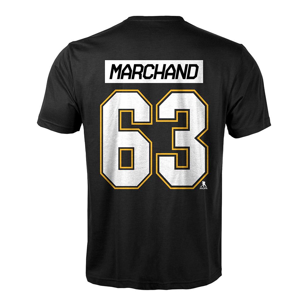 Levelwear Boston Bruins Name u0026 Number T-Shirt - Marchand - Adult