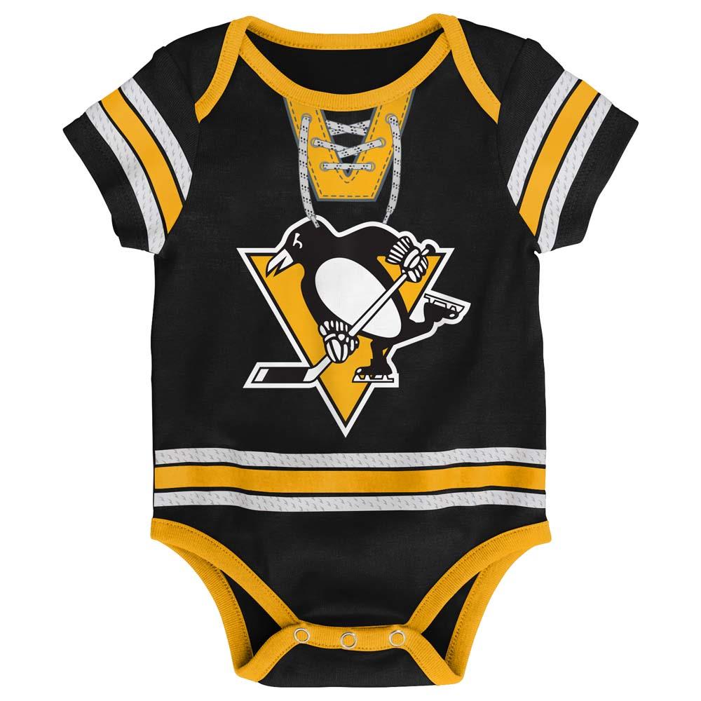 Outerstuff Hockey Pro Team Onesie - Pittsburgh Penguins - Newborn - Pittsburgh Penguins