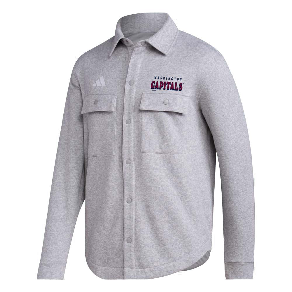 Adidas Washington Capitals Unitefit Shacket Adult Grey Heather Washington Capitals L