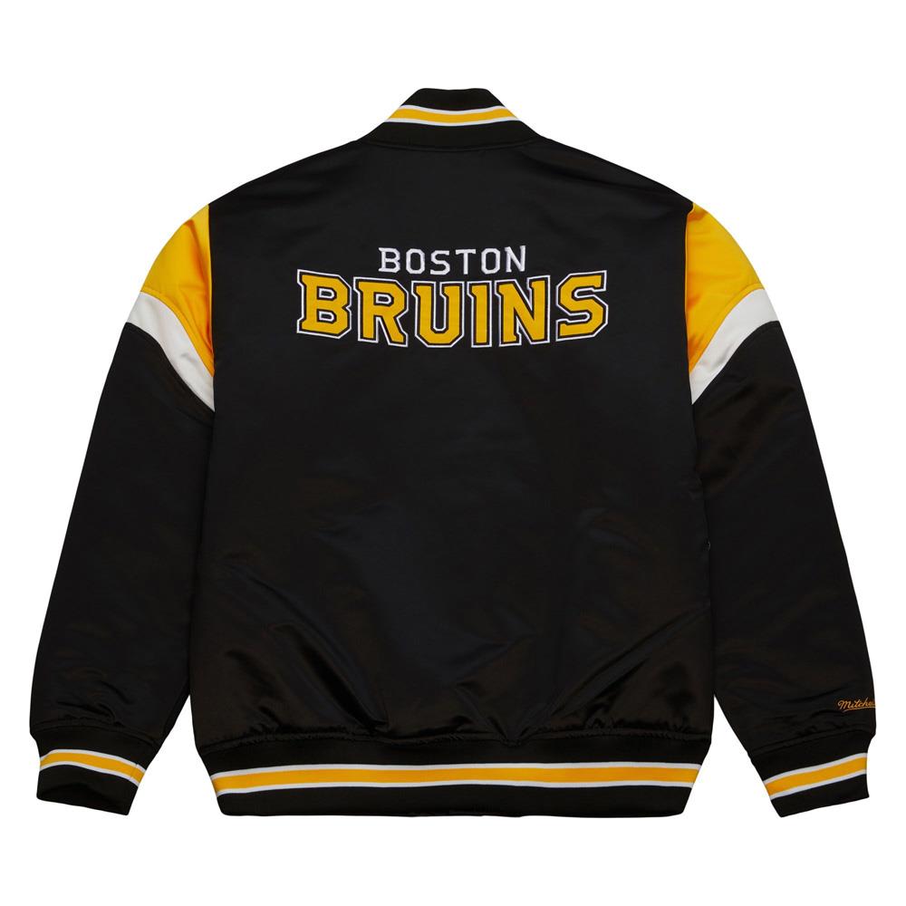 Mitchell Ness Heavyweight Satin Jacket Boston Bruins Adult