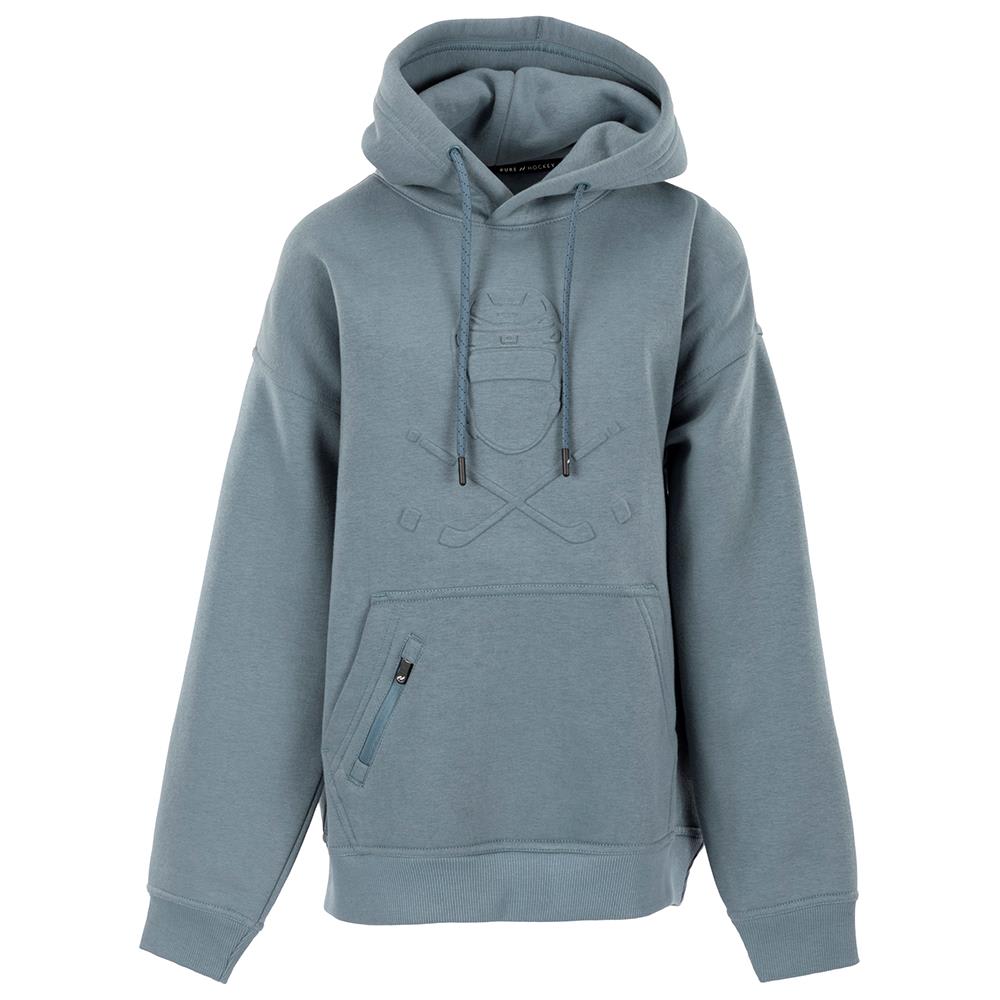 Pure Hockey Debossed Fleece Hoodie Youth Blue M