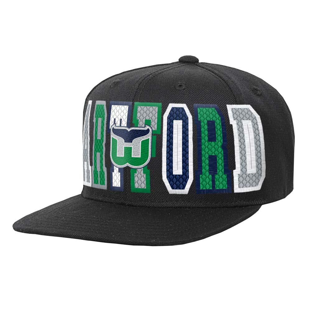 Mitchell Ness Varsity Bust Snapback Hat Hartford Whalers - Main Image