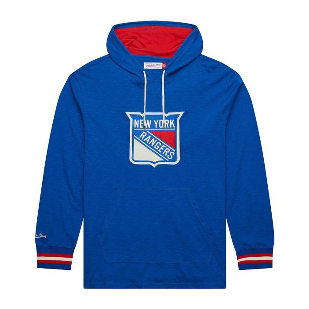 Mitchell Ness Legendary Slub Long Sleeve Hoodie New York Rangers Adult Pure Hockey Equipment