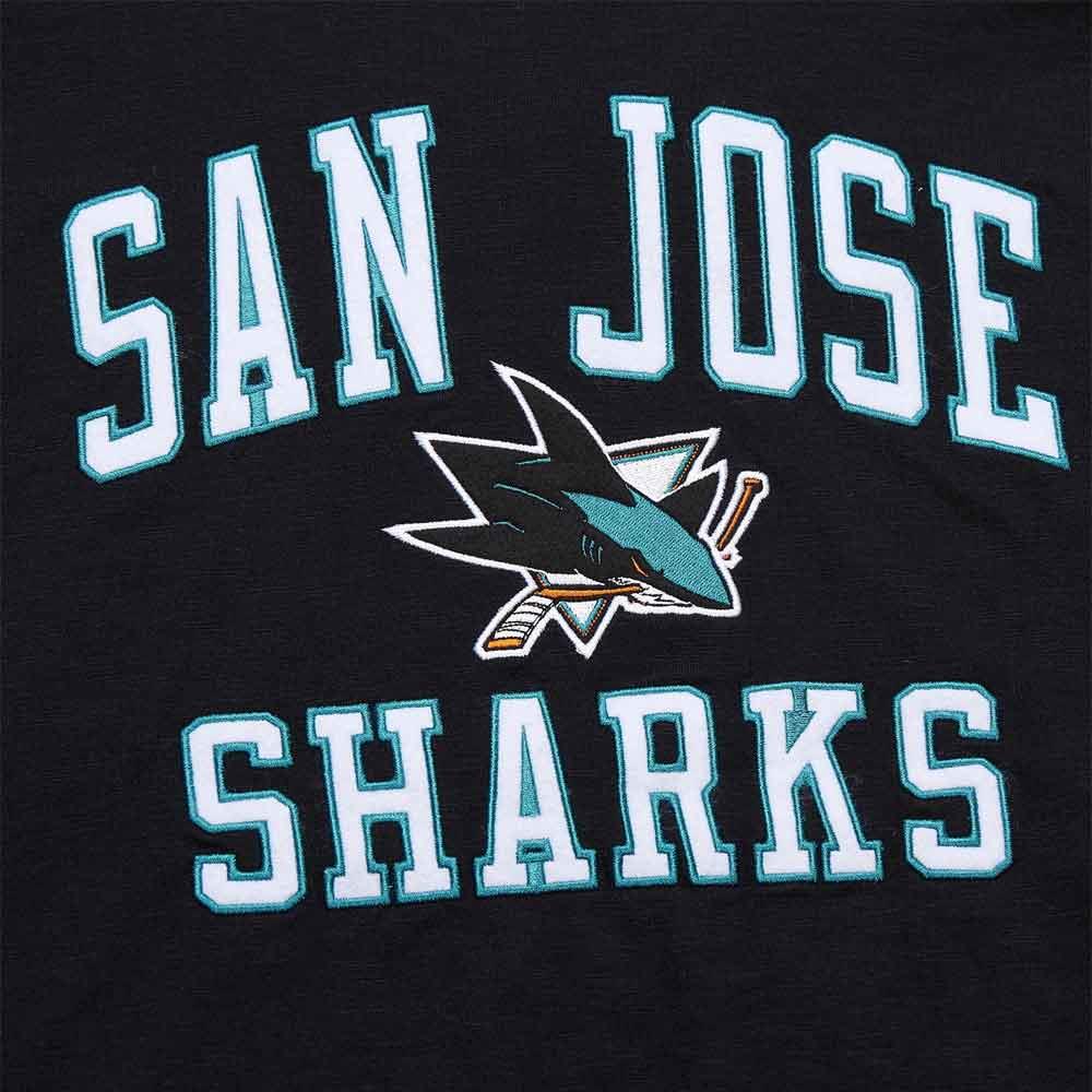 Mitchell Ness Legendary Slub Short Sleeve Tee San Jose Sharks Adult Pure Hockey Equipment
