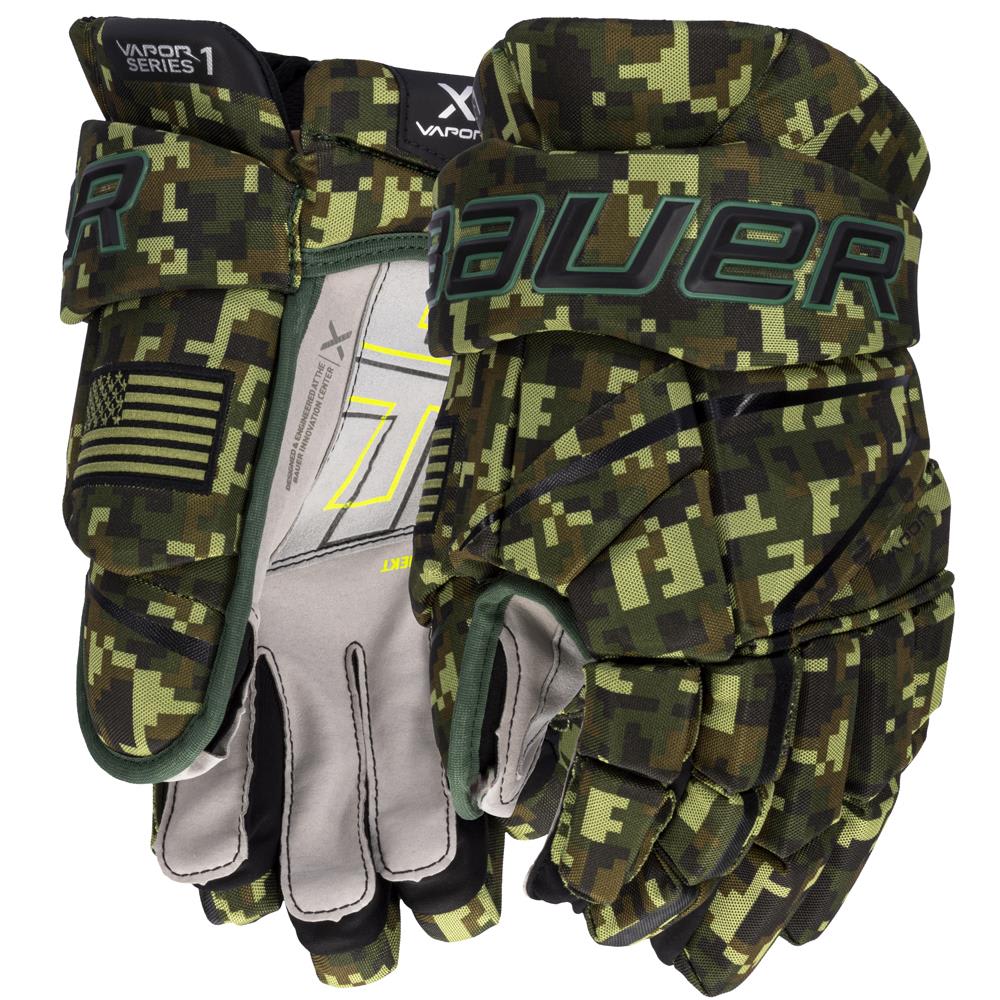 Bauer Vapor Series Hockey Gloves Junior Camo 10.0