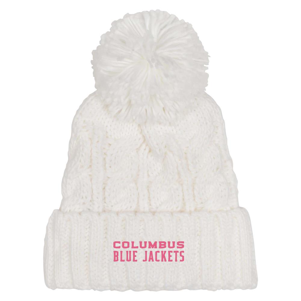 Outerstuff Girls Columbus Blue Jackets Cable Knit Beanie