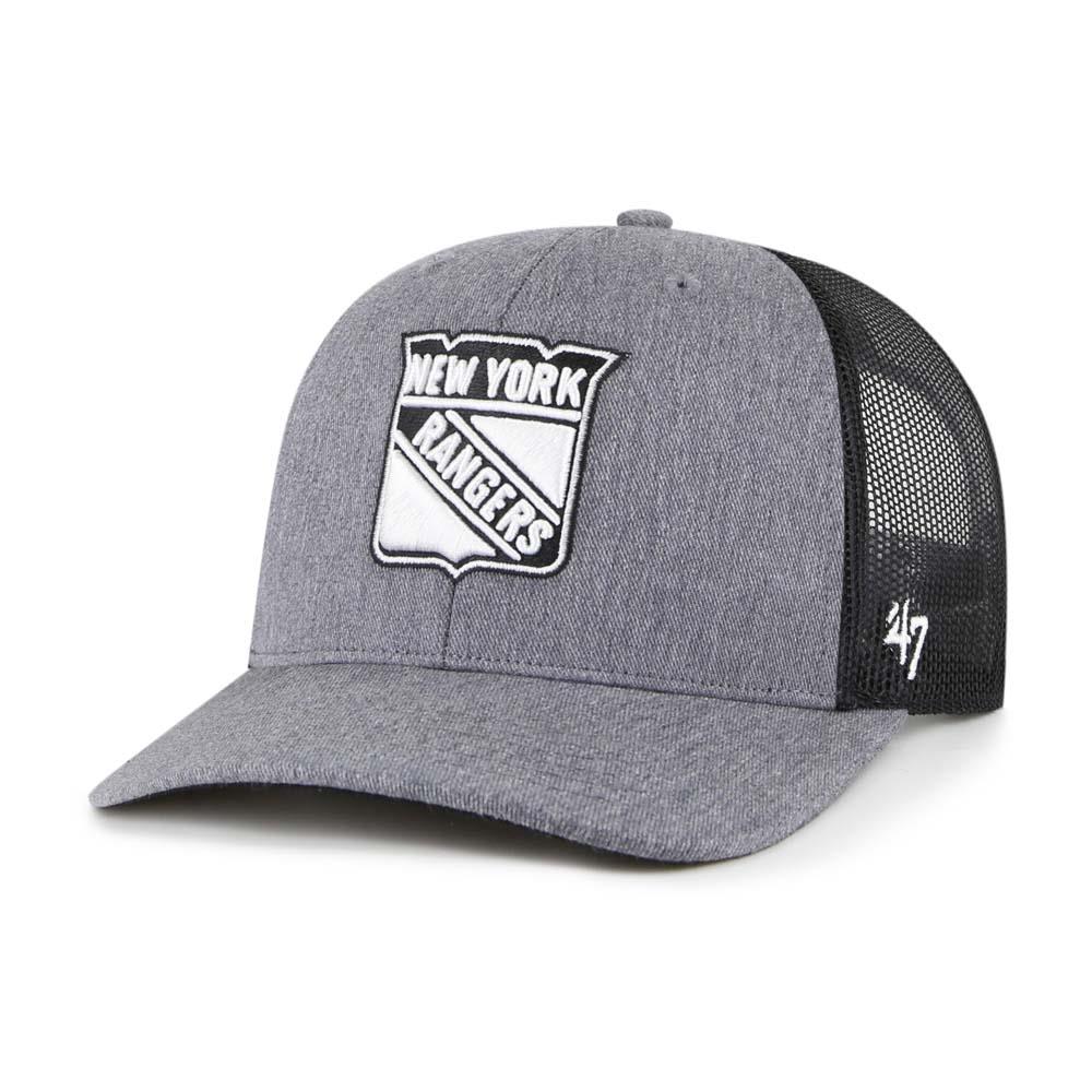 47 Brand Carbon Trucker Hat New York Rangers Adult Pure Hockey Equipment