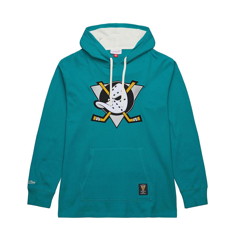 Mitchell Ness Thermal Hooded Long Sleeve Anaheim Ducks Adult Pure Hockey Equipment