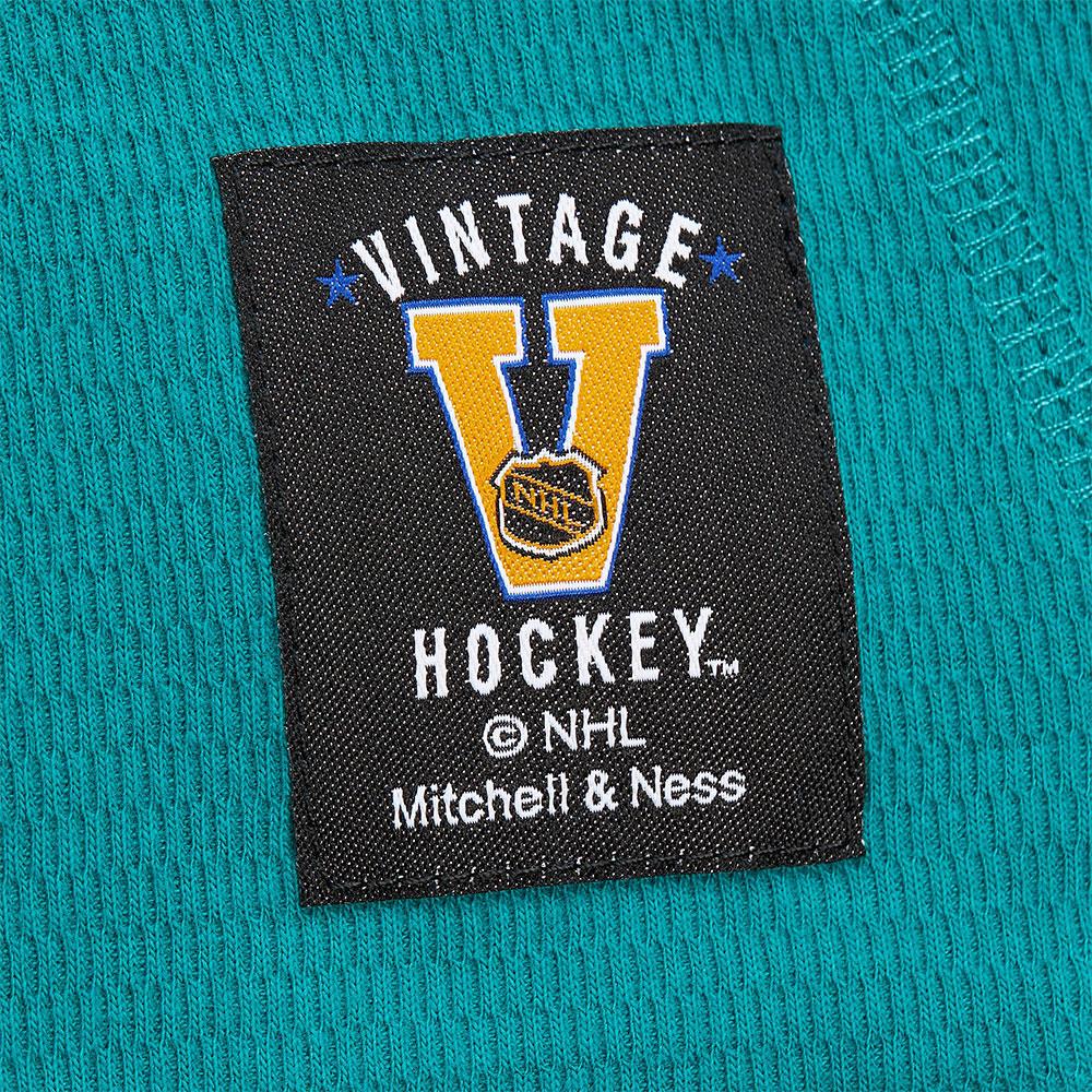 Mitchell Ness Thermal Hooded Long Sleeve Anaheim Ducks Adult
