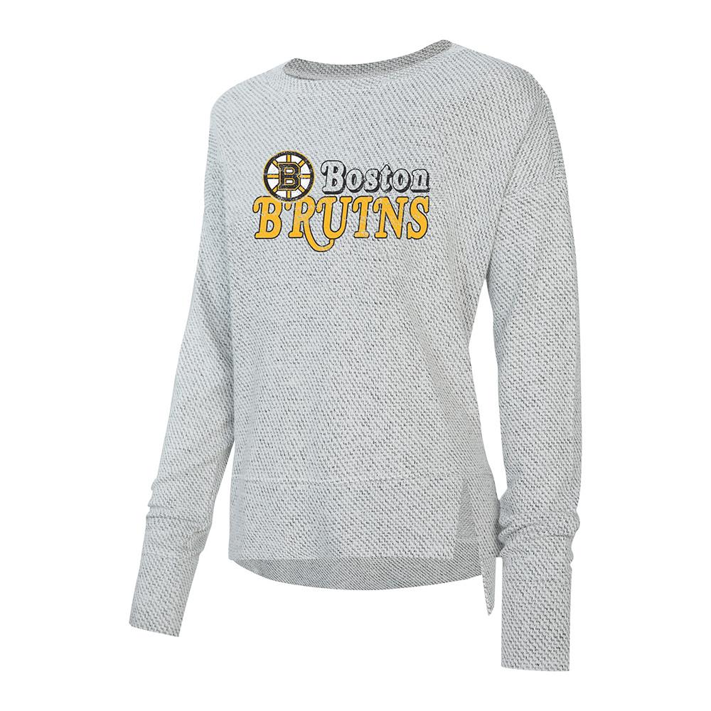 Concepts Sports Carousel Long Sleeve Tee Shirt Boston Bruins Adult Pure Hockey Equipment