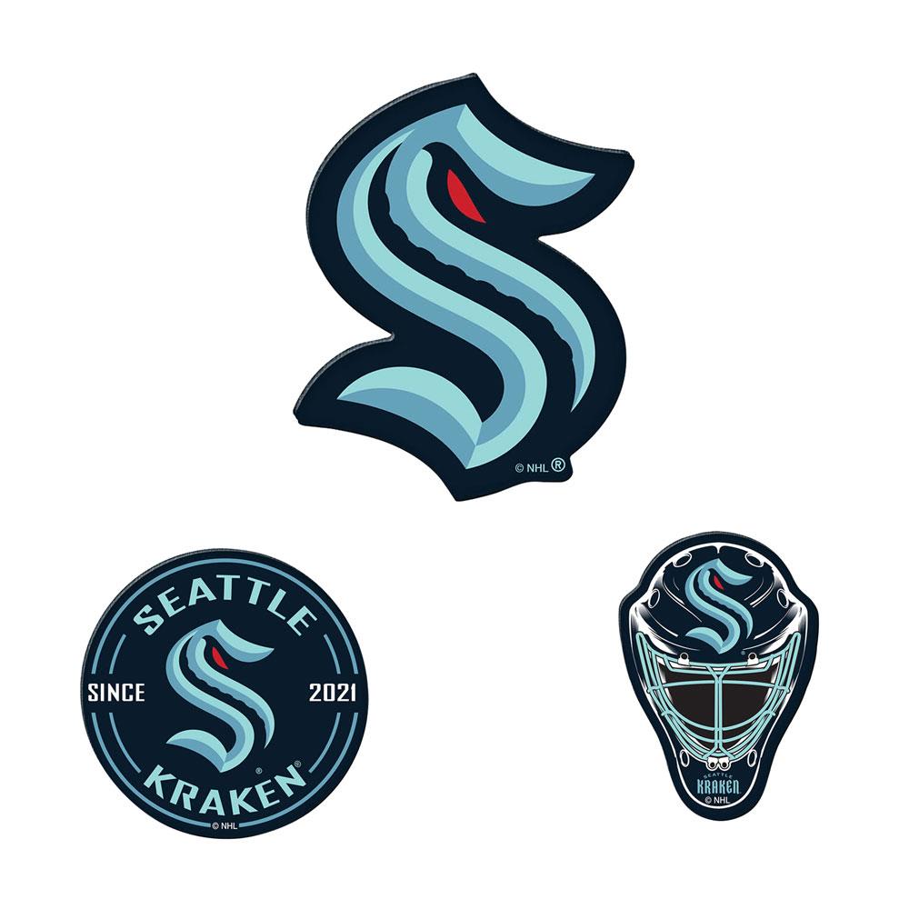 Seattle Kraken NHL Logo Vinyl Magnet - 5.5" Circle For Car, Locker, Or Refrigerator