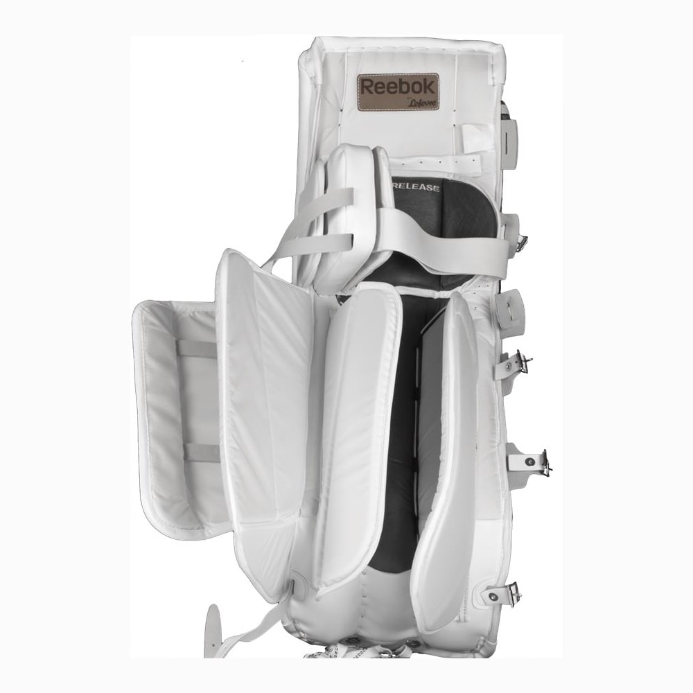 Reebok Premier 4 18K Goalie Leg Pads Senior Pure Hockey Equipment
