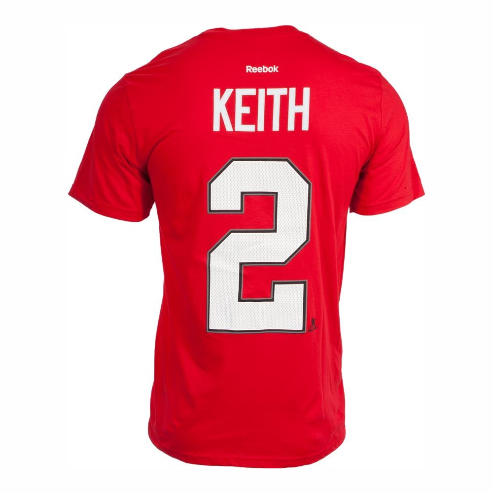 Reebok Chicago Blackhawks Duncan Keith Tee Shirt Mens