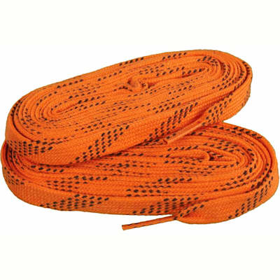 Orange/Black (Elite Hockey Pro-X7 Molded Tipped Laces)