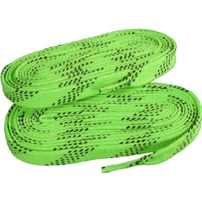 Lime Green/Black (Elite Hockey Pro-X7 Molded Tipped Laces)