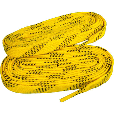 Yellow/Black (Elite Hockey Pro-X7 Molded Tipped Laces)