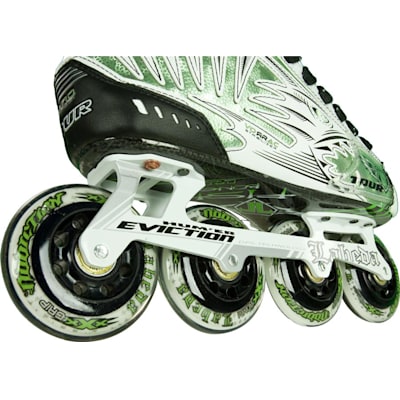 Labeda Addiction Wheels (Tour White Fish Bonelite Pro Inline Skates - Senior)