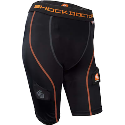 Shock Doctor Womens Core Compression Hockey Short with Pelvic Protector 